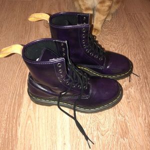 vegan 1460 chrome purple